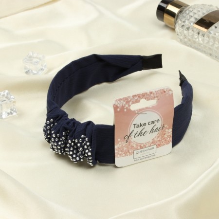 Hair cap "Mandy" 4 cm, blue-1