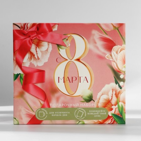 Gift set: A5 diary, 80 sheets and mug "since March 8"-10