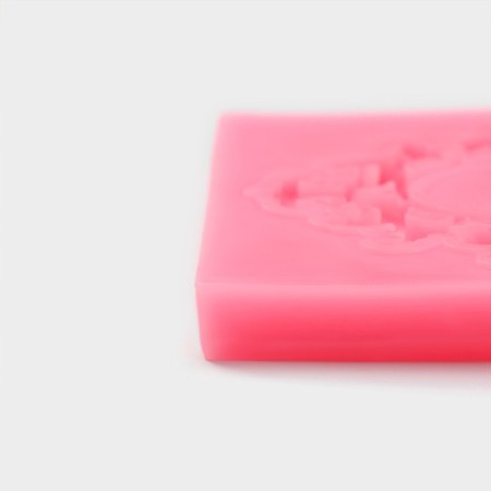 Mold Dolyana "Venzeli. Frame ", silicone, 6.7 × 7.5 cm, pink color-4