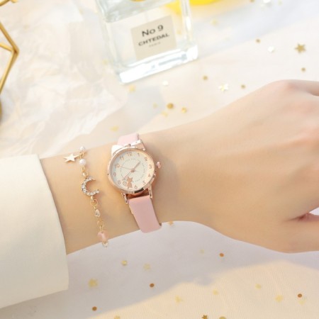 Women's gift set "Kitty" 2 in 1: Watch and bracelet-1