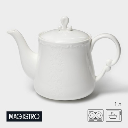 Teapot Porcelain Hot Magistro Kingdom, 1 liter