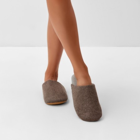 Women's slippers, eco size 40-41, brown color-3