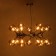 Chandelier "Molecule" 16xg9 brass 82x82x36-186 cm