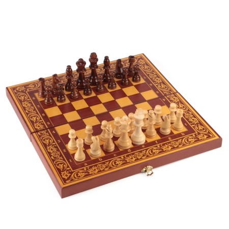 Chess "Renaissance", wooden board 40 x 40 cm, king H-9 cm, pawn H-4.5 cm-1