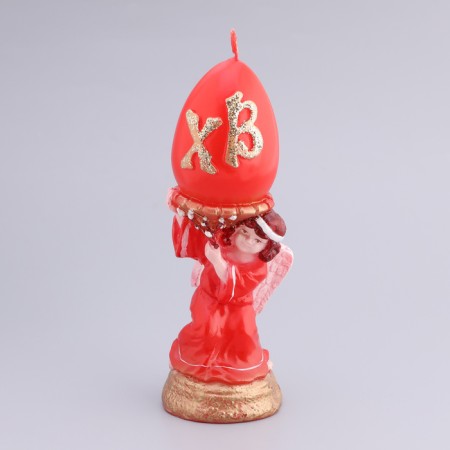 Figure candle "Easter angel", red, 5.5x16.2 cm, 175 gr-2