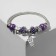 Assortment "Mardgeri" owl, the color of purple-black in silver, d = 6.5 cm