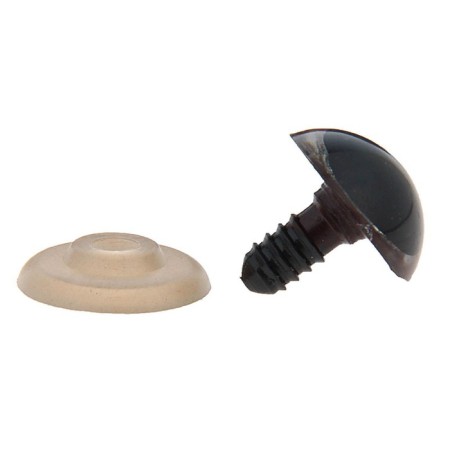 Screw eyes with plugs, translucent, set 4 pcs, brown color, size 1 pc: 2 × 2 cm-1