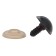Screw eyes with plugs, translucent, set 4 pcs, brown color, size 1 pc: 2 × 2 cm