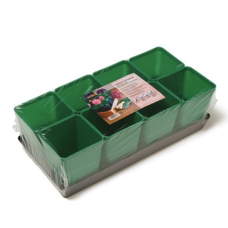 Set for seedlings: glasses of 600 ml (8 pcs), pan 36 × 18 cm, color mix, Greengo-12