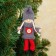 Toy - suspension "Doll with a button", mix
