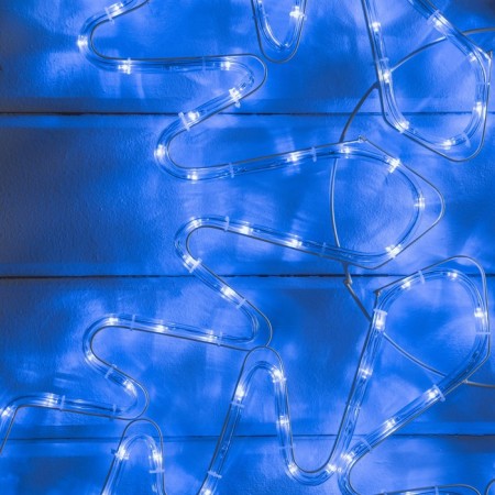 LED figure "Snowflake", 95 cm, Duralight, 216 LED, 220 V, flicker, glow of blue/white-2