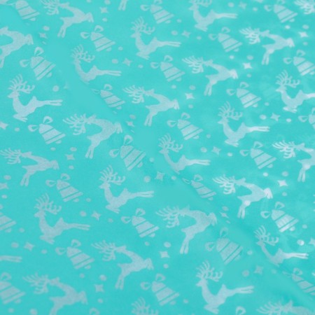 New Year. Paper Packaging "Deer on Blue", 50 x 66 cm-1
