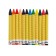 Pencils wax 12 colors, in a cardboard box