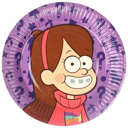 Paper plate "Happy Birthday!", 18 cm, 6 pieces, gravity farz-3