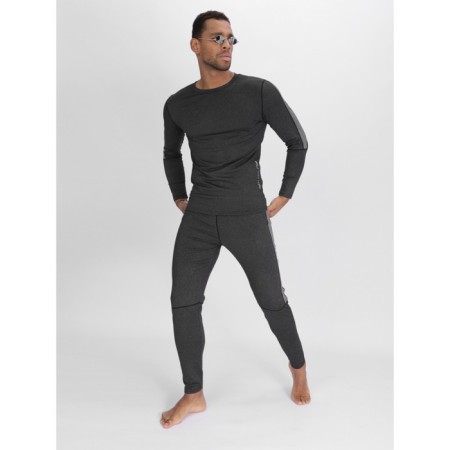 Male thermal underwear, size 50-52, dark gray color-4