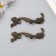 Handle for the casket metal "ancient" bronze set 2 pcs 8.5x2.6 cm