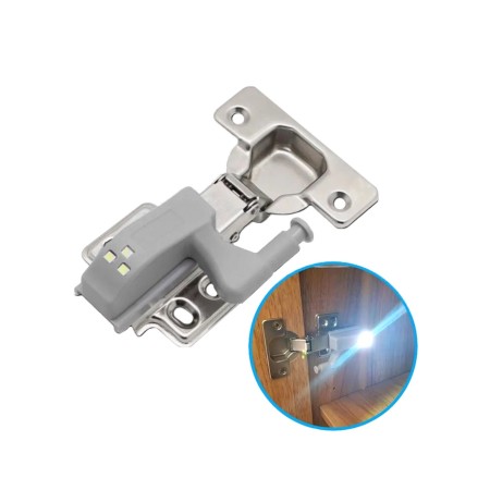 Lamp on the door loop, 3LED, 0.25W, 3000k, with a battery, warm white-6