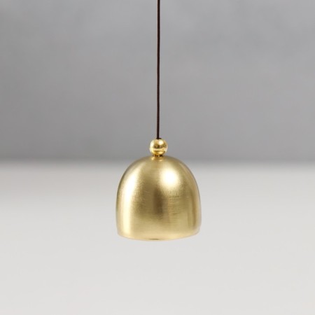 Wind Music Metal "Ganesha in Golden Flower" 5 bells 56x8 cm-3