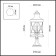 Street lamp for a column Sation, 3x60W, E14, IP44, black color