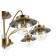 Ceiling EVOLUCE lamp. Sle110102-07. Garonni. 7x40 watts, E14, 84x84x34 cm, antique bronze color