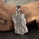 Slavic amulet "Veles Symbol", 3.5 g, 31x15 mm, ear of 9x5 mm
