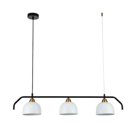 Suspended indigo lamp, 10005/3PL Black. 3x40W, E27, 900x150x180/1720 mm, white color-1