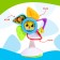 Developing toy "Little Flower", with an album, on a suction cup
