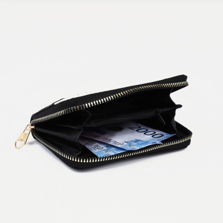 Women's wallet with lightning, black color-2