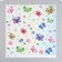 Scrapbooking paper bilateral "butterflies and donuts" density 180 g 30.5x32 cm