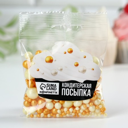 Sprinking confectionery soft: yellow, white, 50 g.-2