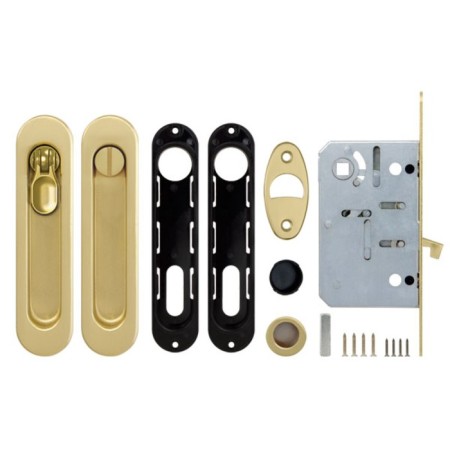 Armadillo SH011-BK SG-1 sliding doors set, matte gold color-3