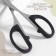 Universal scissors, 4 ", 10.5 cm, black color