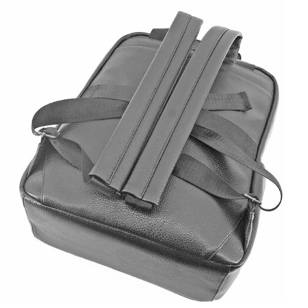 Bag-rhukesak B2750-05110, gray color, artificial leather, 27x13x35 cm-1