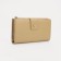 Women's wallet on the button, yellow color