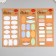 Stick Plastic Golden embossing "For records" MIX 10.5x23 cm