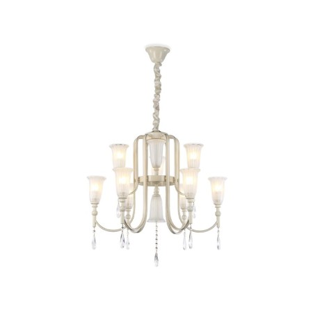 Crystal chandelier with Ambrella Light, Traditional, TR3248, 9HE14, beige, gold-3