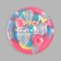 Disposable paper plate Happy Birthday, set 6 pcs, 18 cm