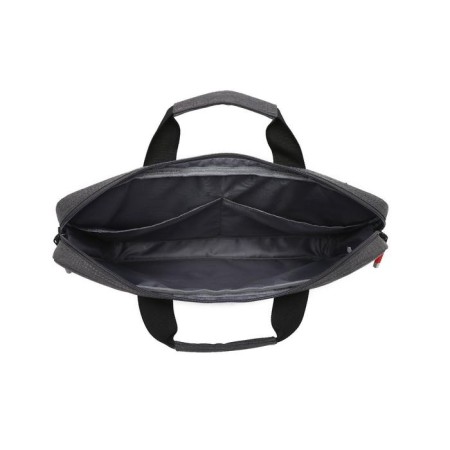Business bag, lightning department, external pocket, gray color-5