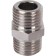NIPPEL STUT SFT-0004-001414, 1/4 ", external/external thread, nickelled brass