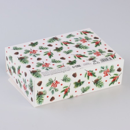 New Year's folding box "Bullfinchi" 16.5 x 12.5 x 5 cm, New Year-3