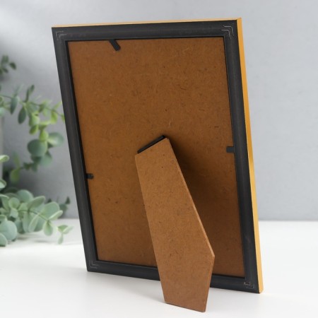 Photo frame plastic 13x18 cm "Kosichka" gold 20.3x15.3 cm-3