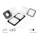 Building lamp built -in Ambrella Diy System Elements C7906 for nozzles 70x70 mm, GU5.3, color black sand