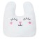 Pillow "Ethel" Bunny white 48x38cm, velor, 100% p/e