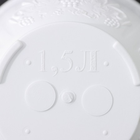 Pot with the pallet "Angara", 1.5 l, the color is white-3
