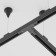 The T-shaped connector for the Technical Tract-31b-R, right-line, 16.6x9.9x3.2 cm, black color is black