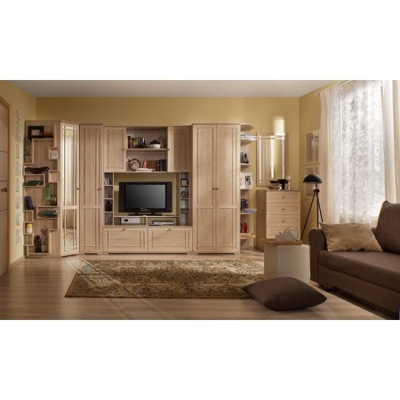 Hinged mirror Sherlock 7, 599 × 16 × 942 mm, sonoma oak color-2