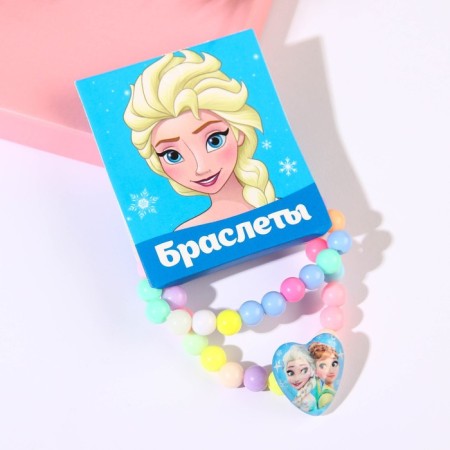 Bracelet Children's "Elsa" jewelry, 2 pieces, cold heart