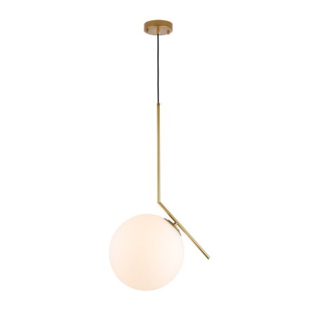 Suspension lamp ST LUCE. SL1148.313.01. CODDA. 1x60 watts, E27, 25x25 cm, brass color-1