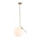 Suspension lamp ST LUCE. SL1148.313.01. CODDA. 1x60 watts, E27, 25x25 cm, brass color