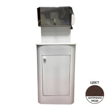 Умывальник "Дачный", с ЭВН, 1200 Вт, бак нерж. сталь, пласт. мойка, 30 л, цвет античная медь 1052647